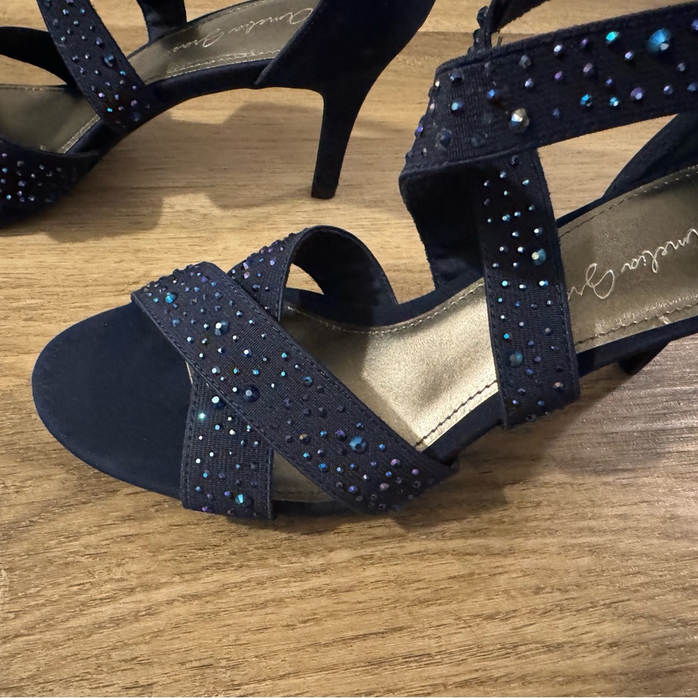 Blue Rhinestone Heels - Picture 4 of 10